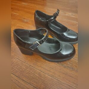 Classic Black Patent Leather Kid's Mary Jane Shoes